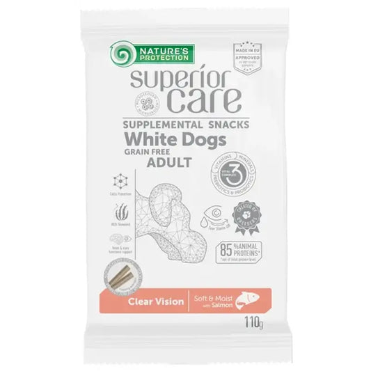 Natures Protection Sc White Dog Snack Vision viljaton lohi 110 g 