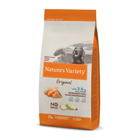 Nature's Variety Koirat Medium Lohi Viljaton 12 kg