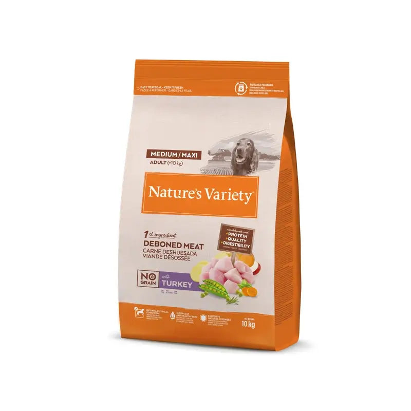 Nature'S Variety Canine Adult Original Med Max  Kalkkuna, 10 kg, koiranruoka