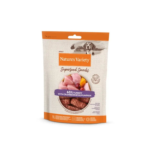 Nature'S Variety Canine Adult Snack Kalkkuna, 8 x 85 g, koirien välipala