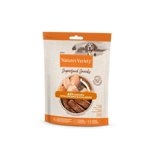 Nature'S Variety Canine Adult Snack Kana, 8 x 85 g, koirien välipala