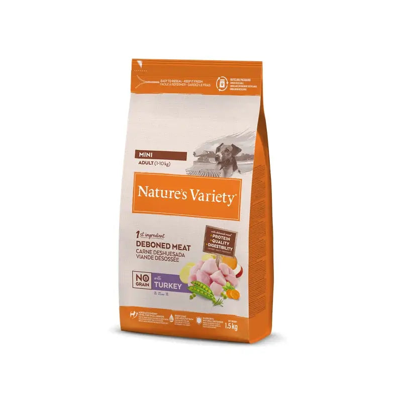 Nature'S Variety Canine Original Adult Mini Kalkkuna 1,5 kg, koiranruoka