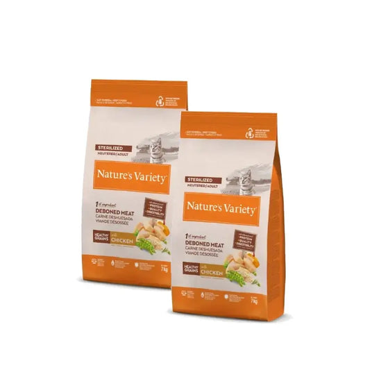 Nature'S Variety Cat Healthy Grain Sterilized -kana, 2 x 7 kg:n pakkaus