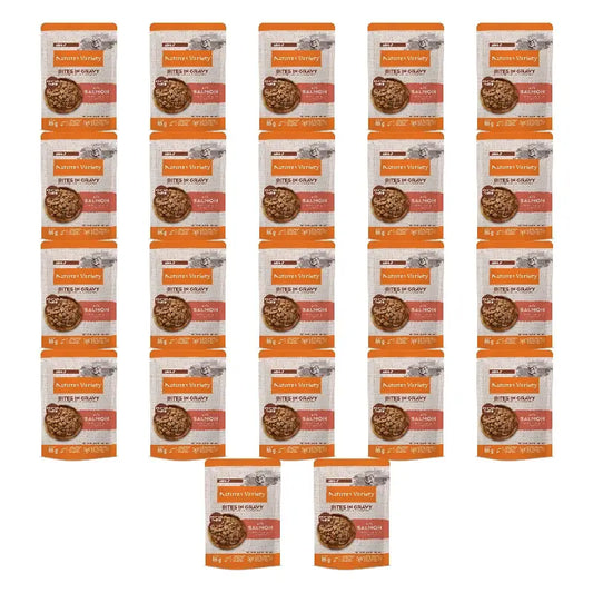 Nature'S Variety kissan märkäruoka, lohilla, monipakkaus, 22 x 85 g