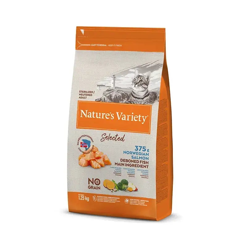 Nature'S Variety Feline Adult Selected Sterilized Salmon 1,25 kg, kissanruoka