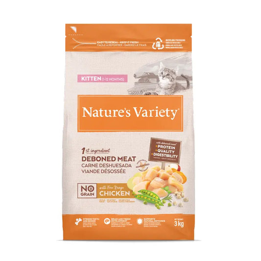 Nature'S Variety Free Grain -kissanruoka, kanaa sisältävä, luonnollinen, 3 kg