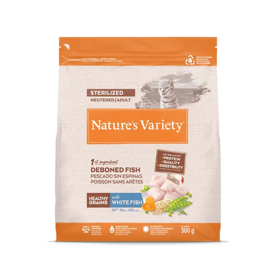 Nature’s Variety kissanruoka, valkoista kalaa sisältävä, luonnollinen, 300 g