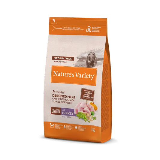 Nature'S Variety Koiranruoka, Medium, kalkkunalla, luonnollinen, 3 kg