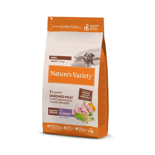 Nature'S Variety Koiranruoka, Mini, kalkkunalla, luonnollinen, 1,5 kg