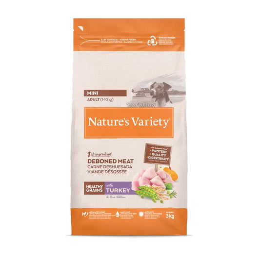 Nature'S Variety Koiranruoka, Mini, kalkkunalla, luonnollinen, 3 kg