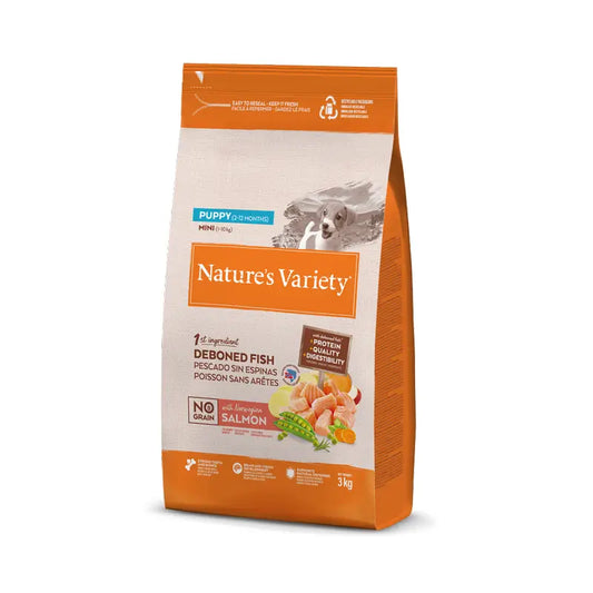 Nature'S Variety Koiranruoka, Mini, Atlantin lohi, luonnollinen, 3 kg
