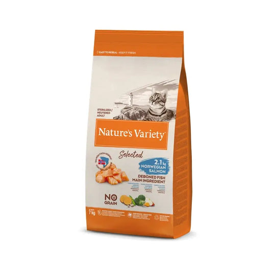 Nature'S Variety Selected Feline Adult Esterilizado Salmon, 7 kg, kissanruoka