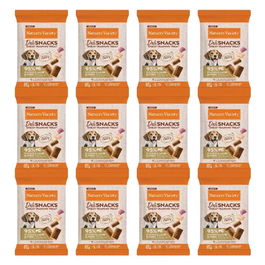 Nature'S Variety -koiranherkut, kanaa, lammasta ja sikaa, luonnolliset, 12 x 50 g