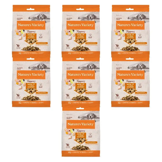 Nature'S Variety Toppers -kuivajäädytetyt koiranherkut, kanaa, luonnolliset, 7 x 40 g