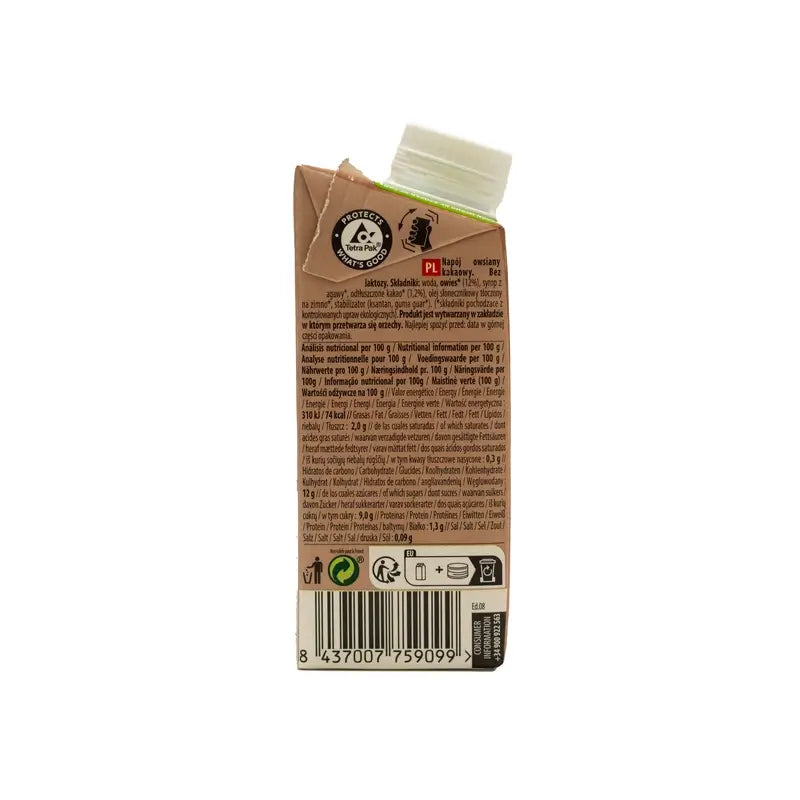 Naturgreen kaurajuoma suklaalla, 200 ml