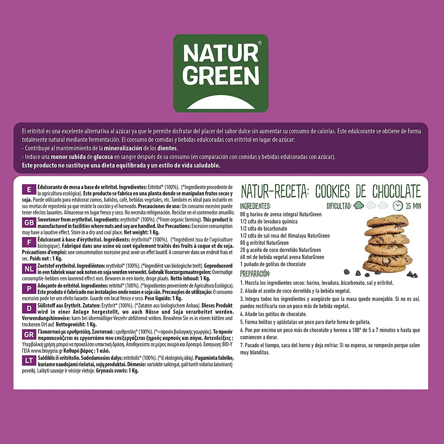 Naturgreen Eritrinol Bio, 1 kg