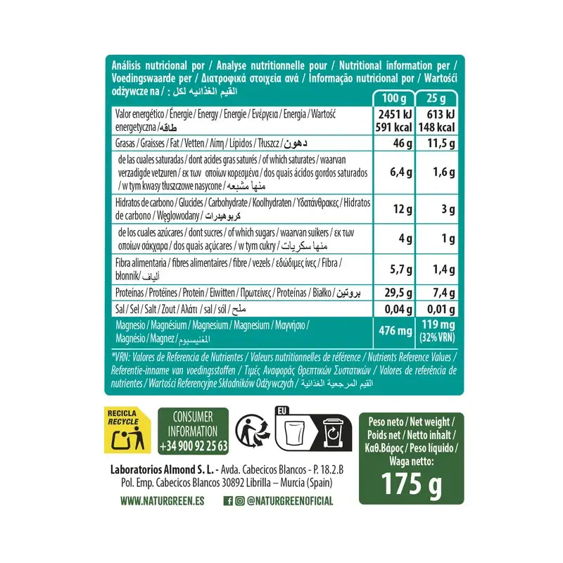 Naturgreen: Luomusiemenet lihaksillesi, 175 grammaa