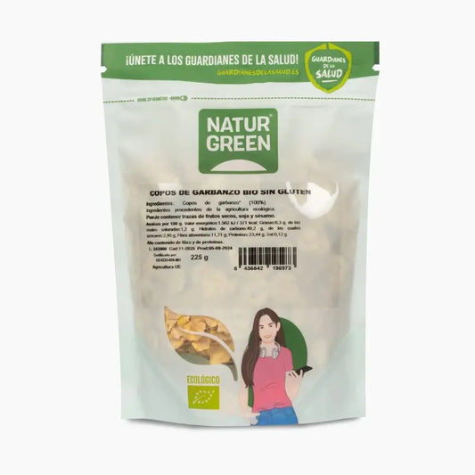 Naturgreen Organic Chickpea Snacks, 225 g