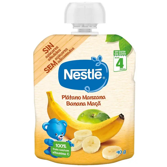 Nestlé Bananan ja omenan makuinen pussi, 90 g
