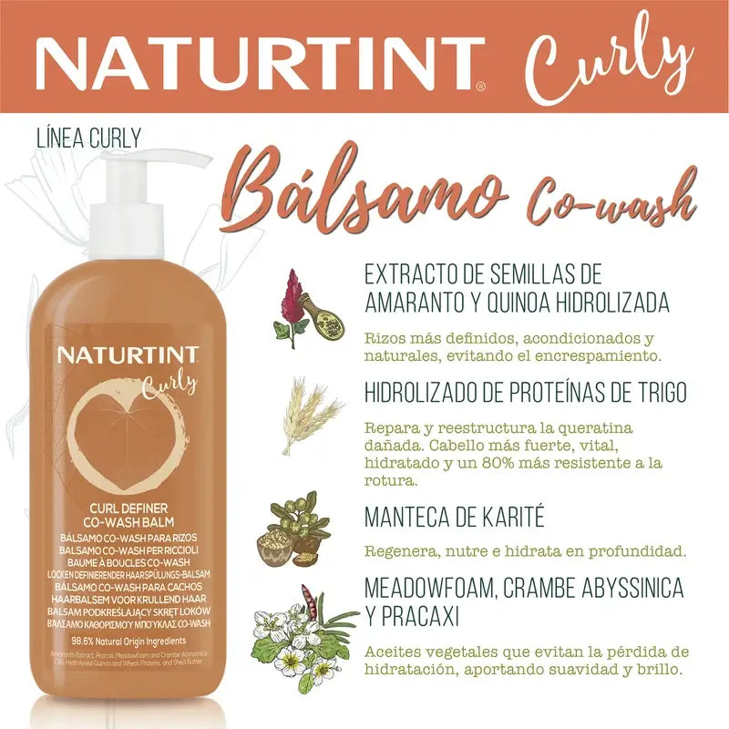 Naturtint Co-Wash Curly Natural -hoitoaine 330 ml 