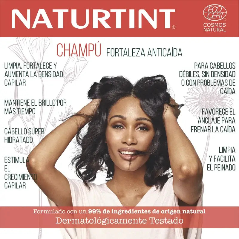 Naturtint Luonnollinen hiustenlähtöä ehkäisevä vahvistava shampoo 330 ml 