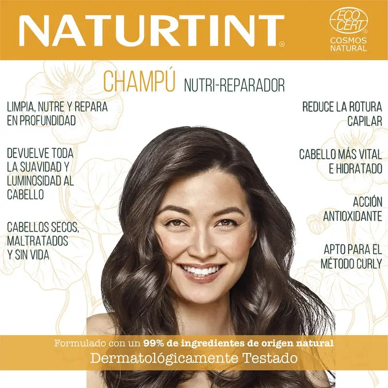 Naturtint Luonnollinen ravitseva ja korjaava shampoo 330 ml 