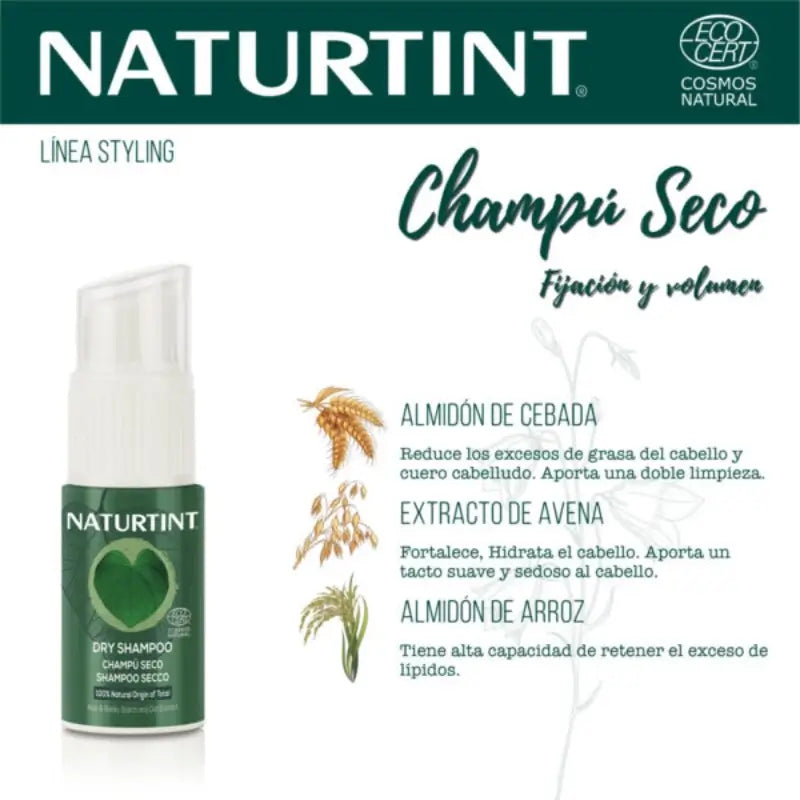 Naturtint Luonnollinen kuivashampoo, lisää volyymia ja vahvuutta, 20 ml 