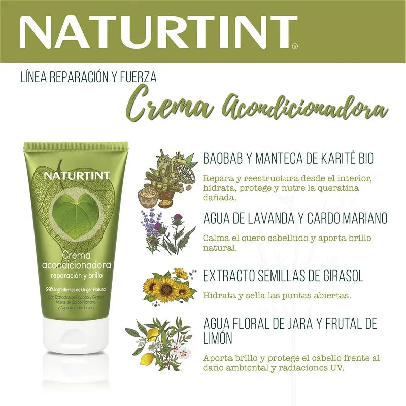 Naturtint Hoitoaine, korjaava ja kiiltoa antava, 150 ml 