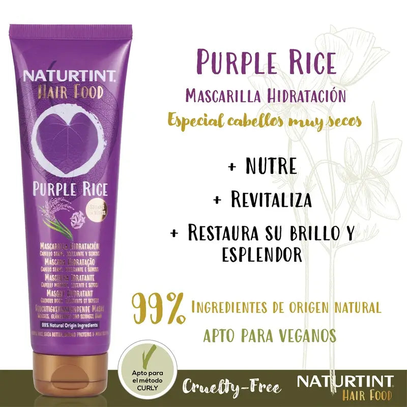 Naturtint Hair Food Purple Rice -hoitoaine 150 ml 