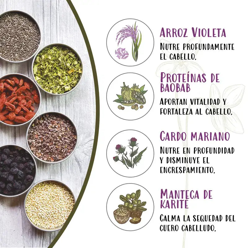 Naturtint Hair Food Purple Rice -hoitoaine 150 ml 
