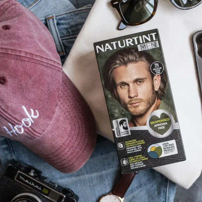 Naturtint Men -väriaine, pysyvä värjäys miehille, hiukset ja parta, ammoniakiton, 7N – pähkinänruskea