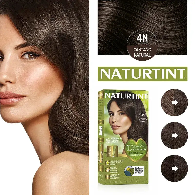 Naturtint Pysyvä hiusväri, ammoniakiton 4N – Luonnollinen ruskea