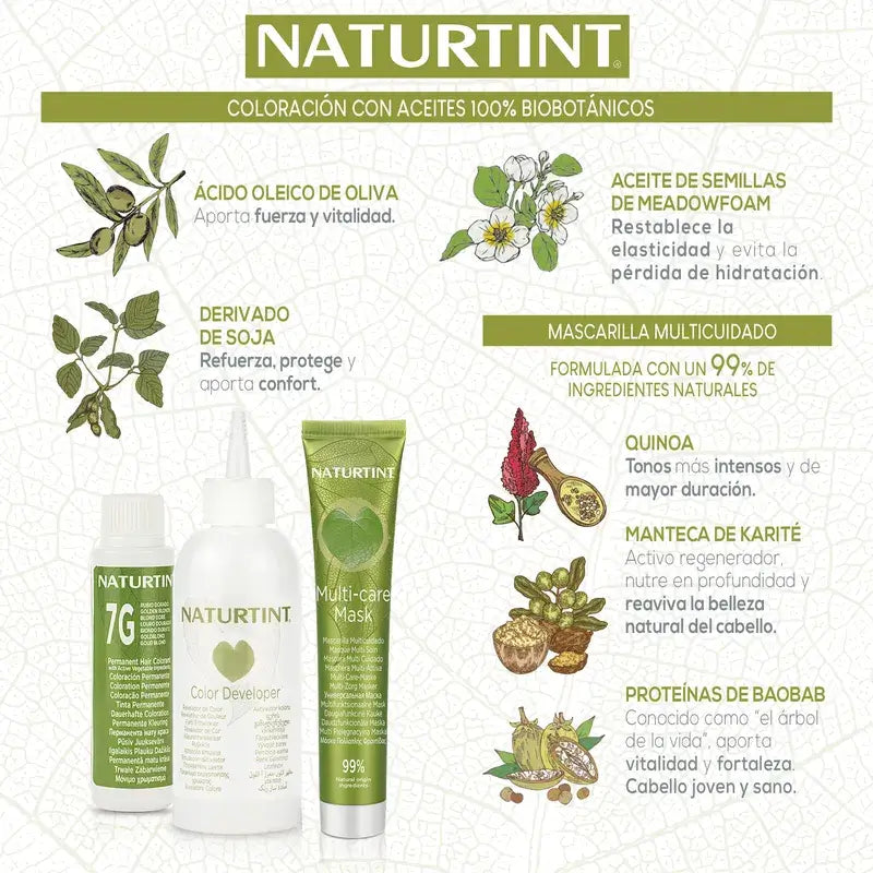 Naturtint Pysyvä hiusväri, ammoniakiton 4N – Luonnollinen ruskea