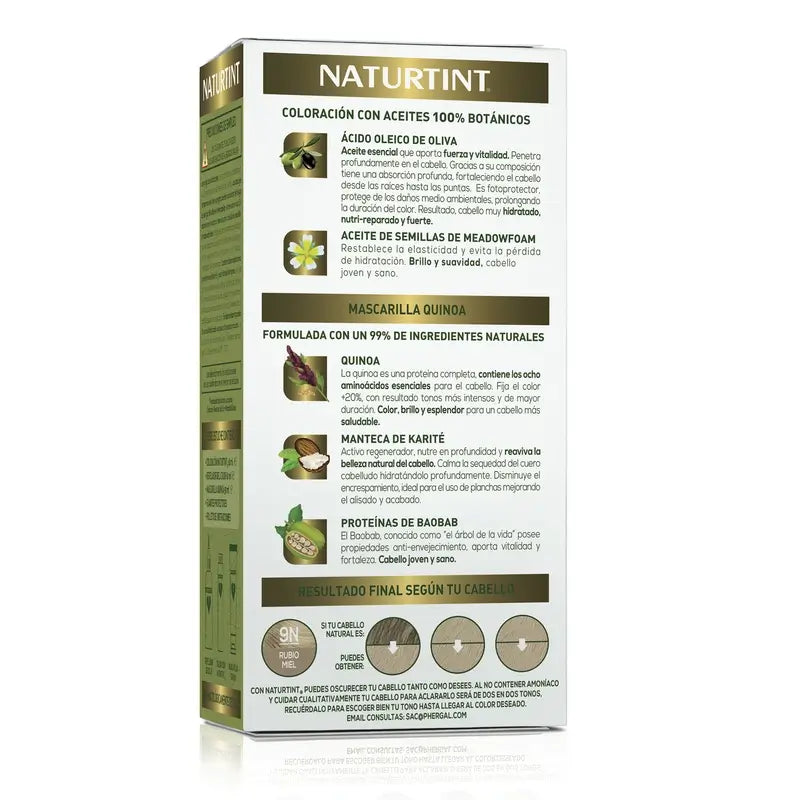 Naturtint Pysyvä hiusväri, ammoniakiton 9N – Hunajablondi