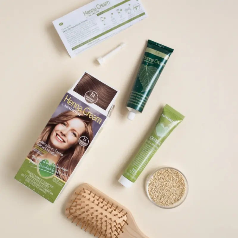 Naturtint Henna Cream - luonnollinen puolipysyvä hiusväri, ammoniakiton, 7.3 kultainen vaalea