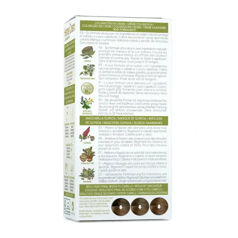 Naturtint Henna Cream - luonnollinen puolipysyvä hiusväri, ammoniakiton, 7.3 kultainen vaalea