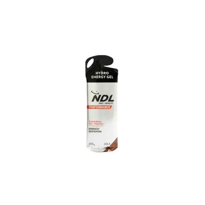 NDL Pro-Health kofeiiniton energia-geeli, cola-maku, 12 x 60 g:n pakkaus