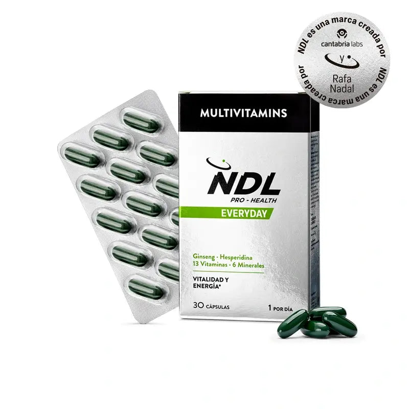 NDL Pro-Health -monivitamiinit, 30 kapselia