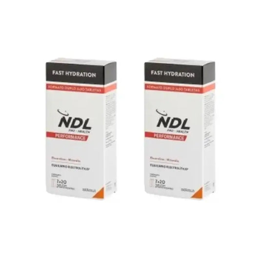 Ndl Pro-Health Ndl Pro-Health Nopea nesteytys, poretabletit, appelsiininmakuiset, 4-pakkaus, 80 tablettia 
