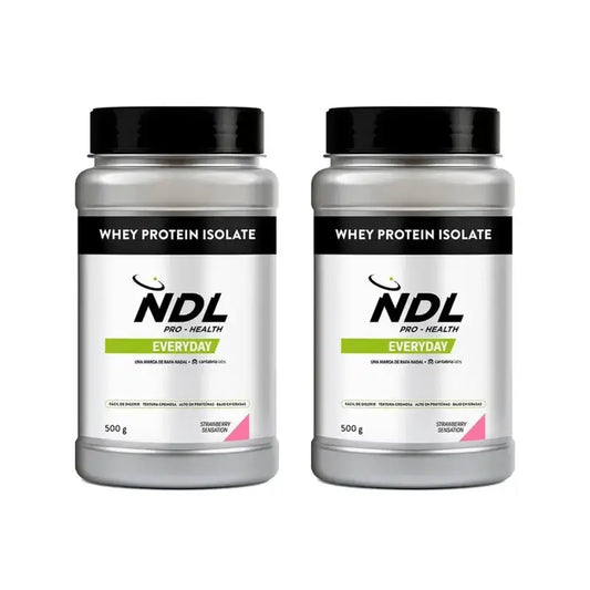 Ndl Pro-Health Whey Protein Isolate - Isolated Protein, Strawberry Sensation , 2X500 G