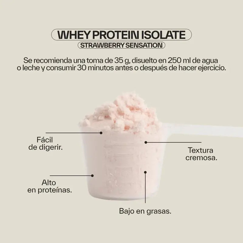 Ndl Pro-Health Whey Protein Isolate – heraproteiini-isolaatti, Strawberry Sensation, 500 g