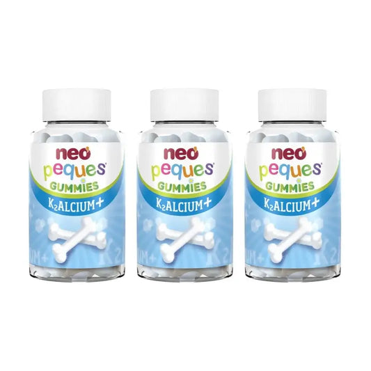 Neo Peques Gummies Kalcium -pakkaus, 3 x 30 karkkia
