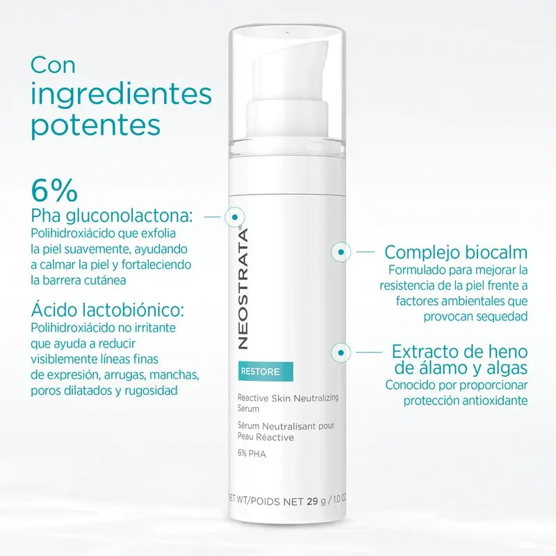 Neostrata Anti-Aging & Anti-Redness Serum, pigmenttimuutoksia torjuva seerumi, sisältää 6 % PHA:ta, 29 g