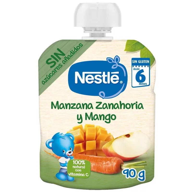 Nestlé -pussi: omena, porkkana ja mango, 90 g