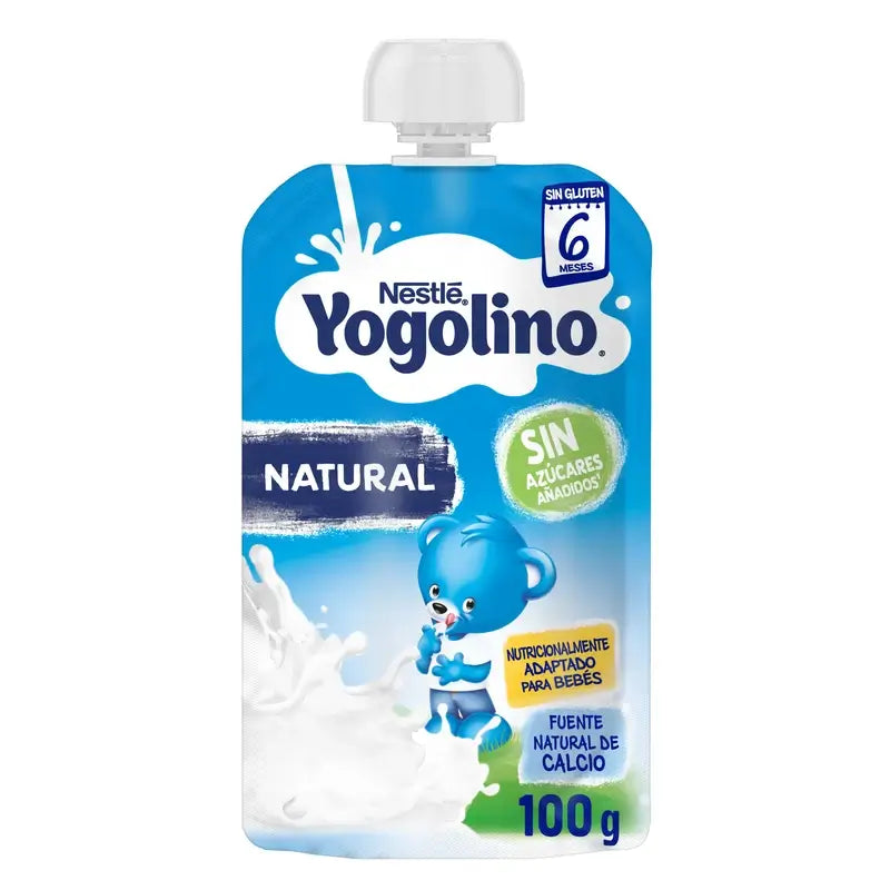 Nestlé Yogolino Natural -pussi, ilman sokeria, 100 g