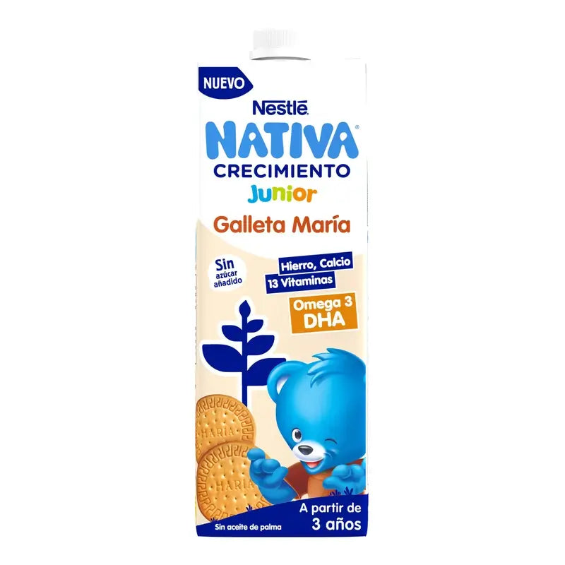 Nestlé Nativa Crecimiento -keksi 3-vuotiaille, 1 l