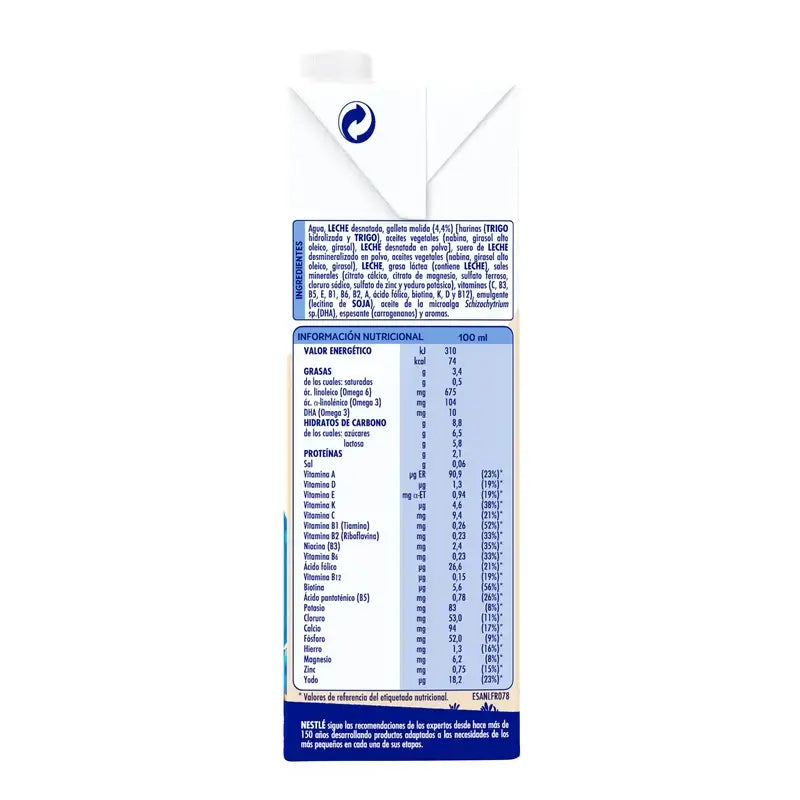 Nestlé Nativa Crecimiento -keksi 3-vuotiaille, 1 l