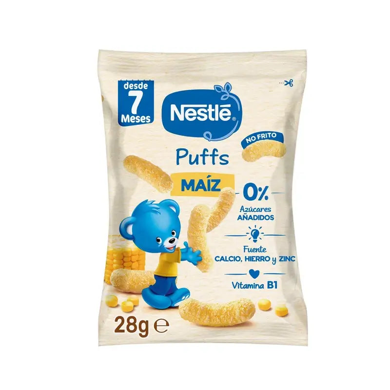 Nestlé Healthy Snacking Happy Puffs Luonnonmaissi, 28 g