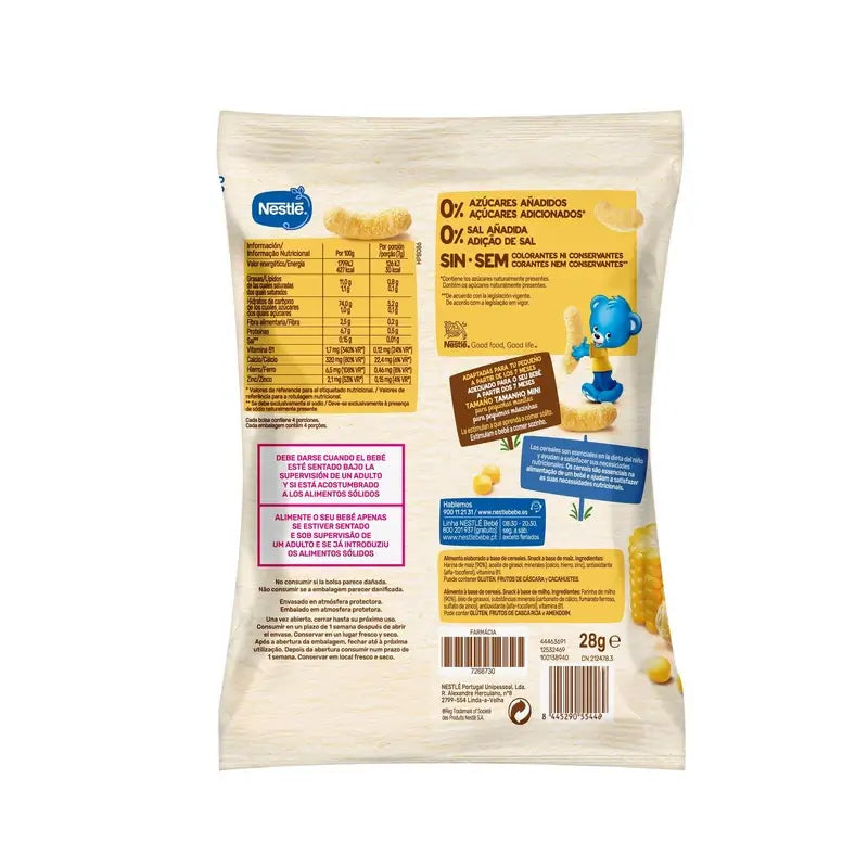 Nestlé Healthy Snacking Happy Puffs Luonnonmaissi, 28 g