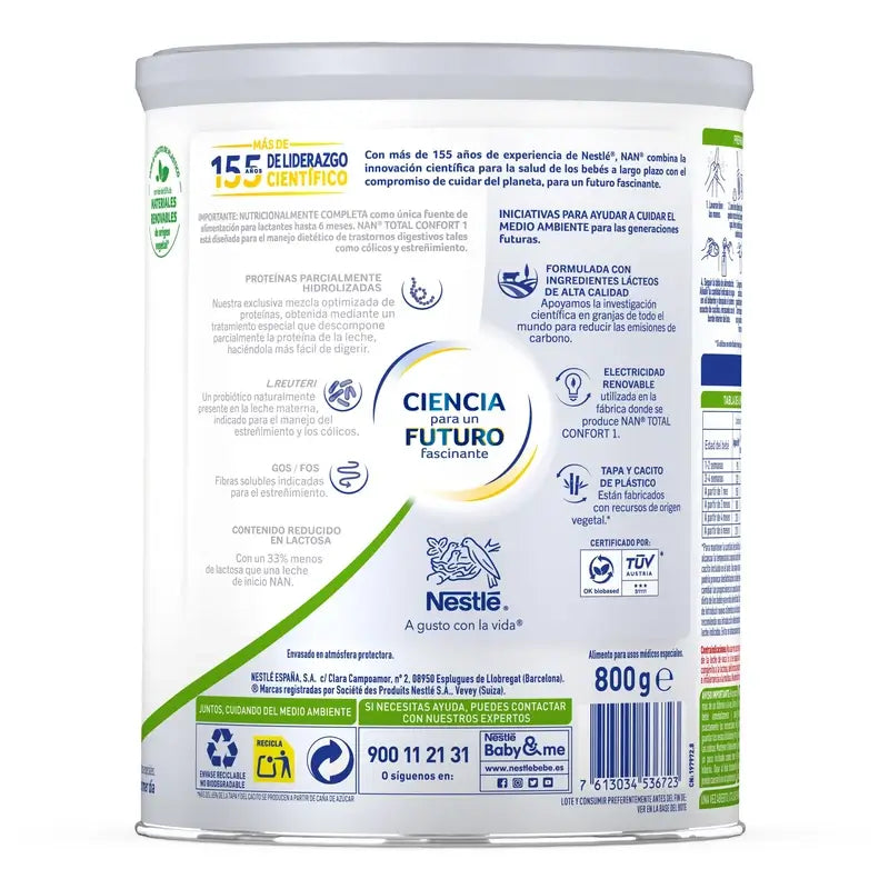 Nestlé Nan Total Confort 1 -vauvanmaito, 800 g